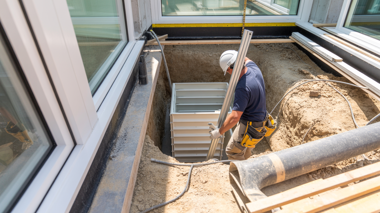 Professional egress well replacement showing cost factors